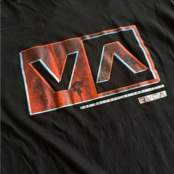 RVCA Men's Black Graphic T-Shirt - Picture 3 of 7